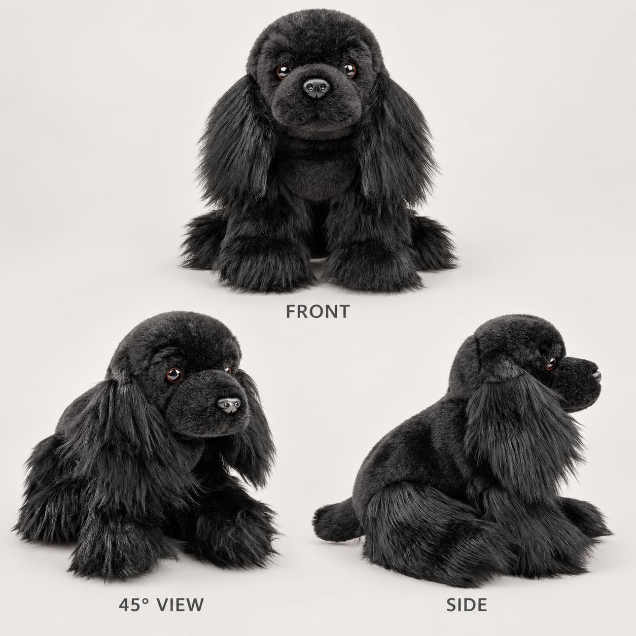 Amazon.co.jp: Tiny Heart Black Cocker Spaniel ぬいぐるみ 犬