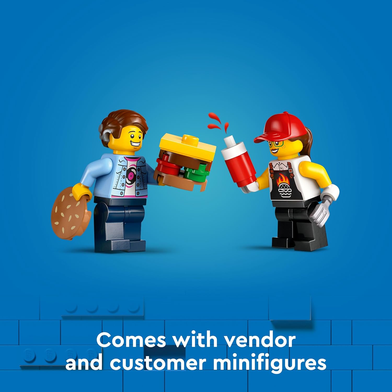LEGO 60404 City Burger-Truck, 2 Minifiguren