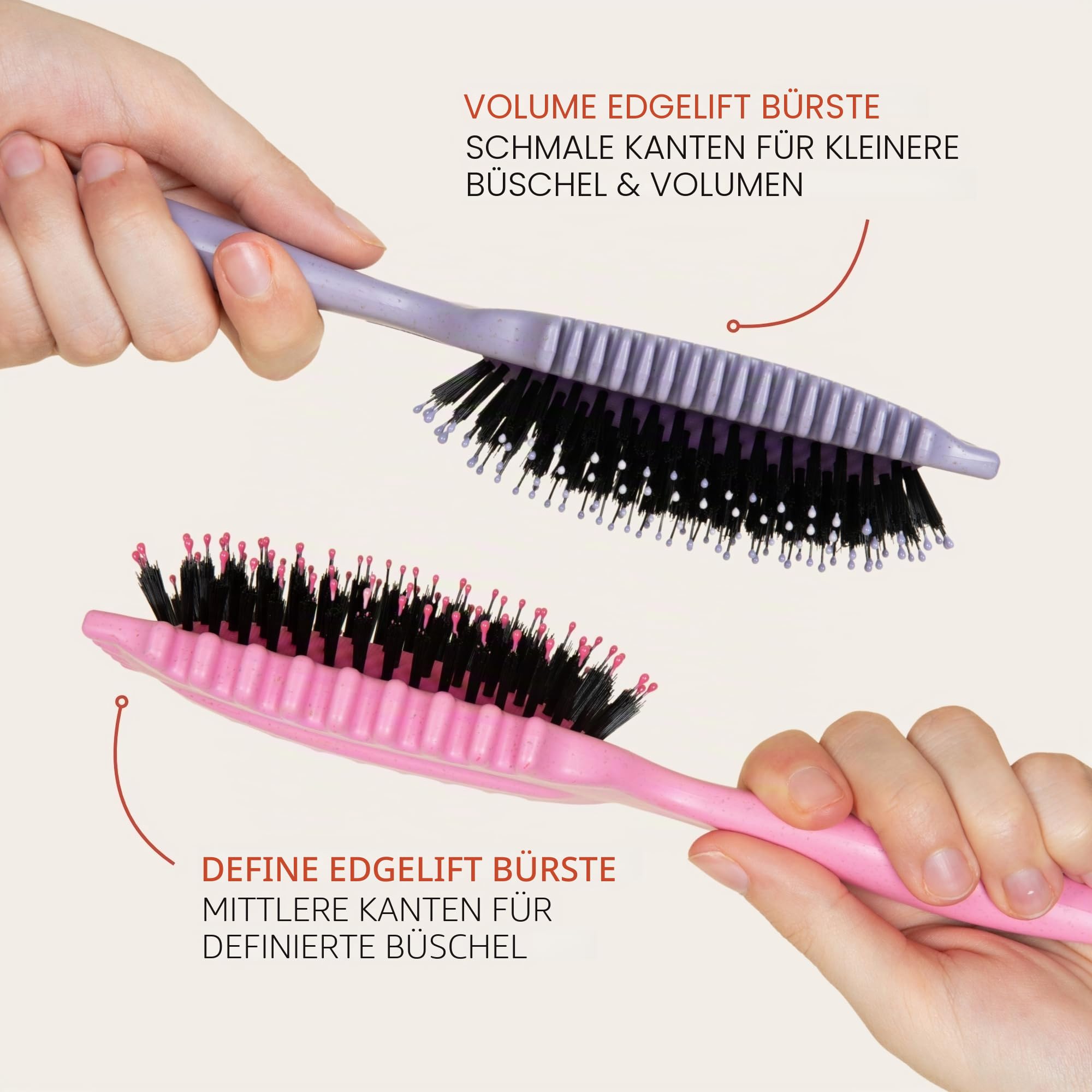 Bounce Curl Volume EdgeLift Brush, Bürste für lockiges Haar, für mehr Volumen am Ansatz und Definition - Lila