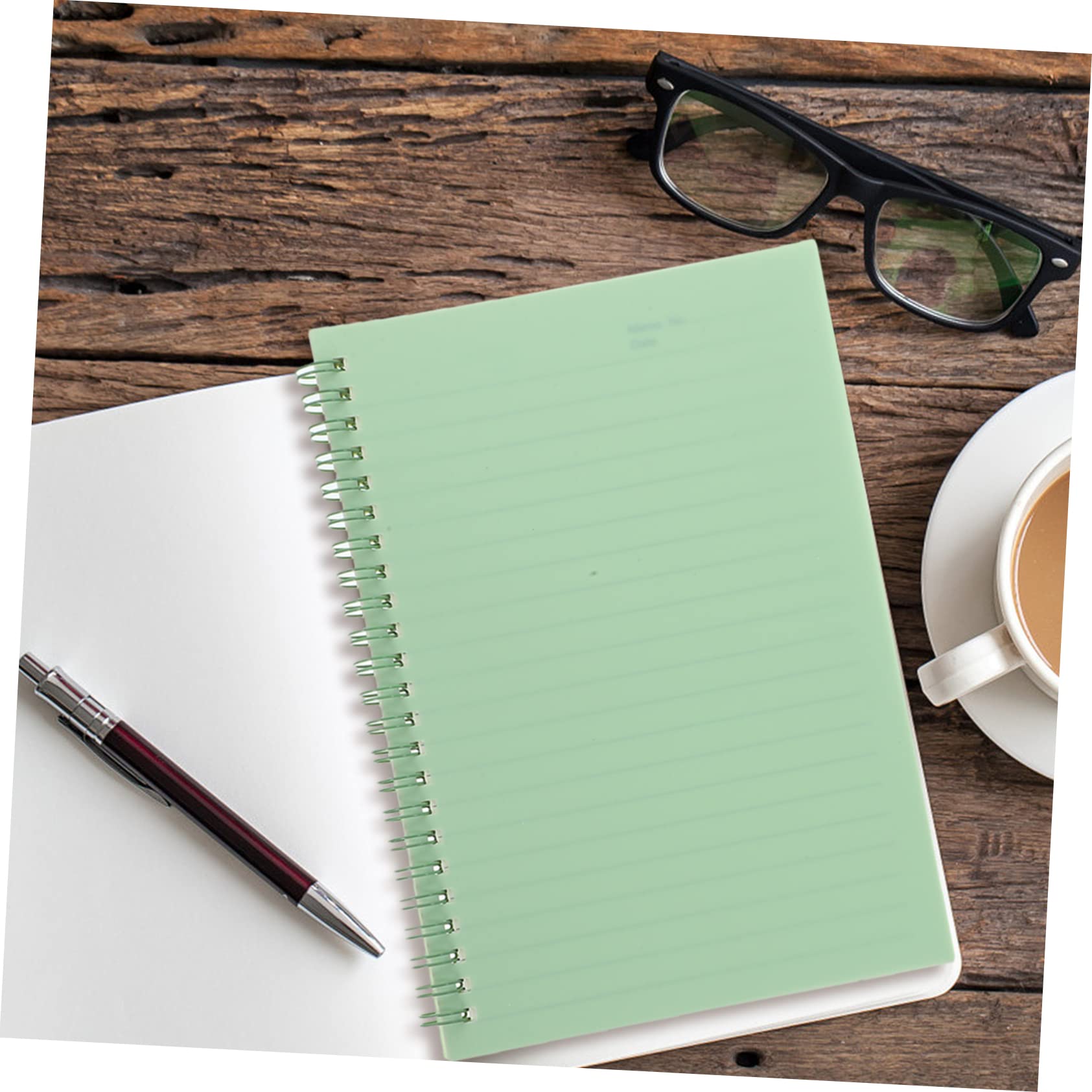 SEWACC 4piezas Libro de Bobinas Retro Cuaderno Espiral de Libreta Bonita para Útiles Escolares Universitarios y Cuadernos para Tomar Notas el Trabajo