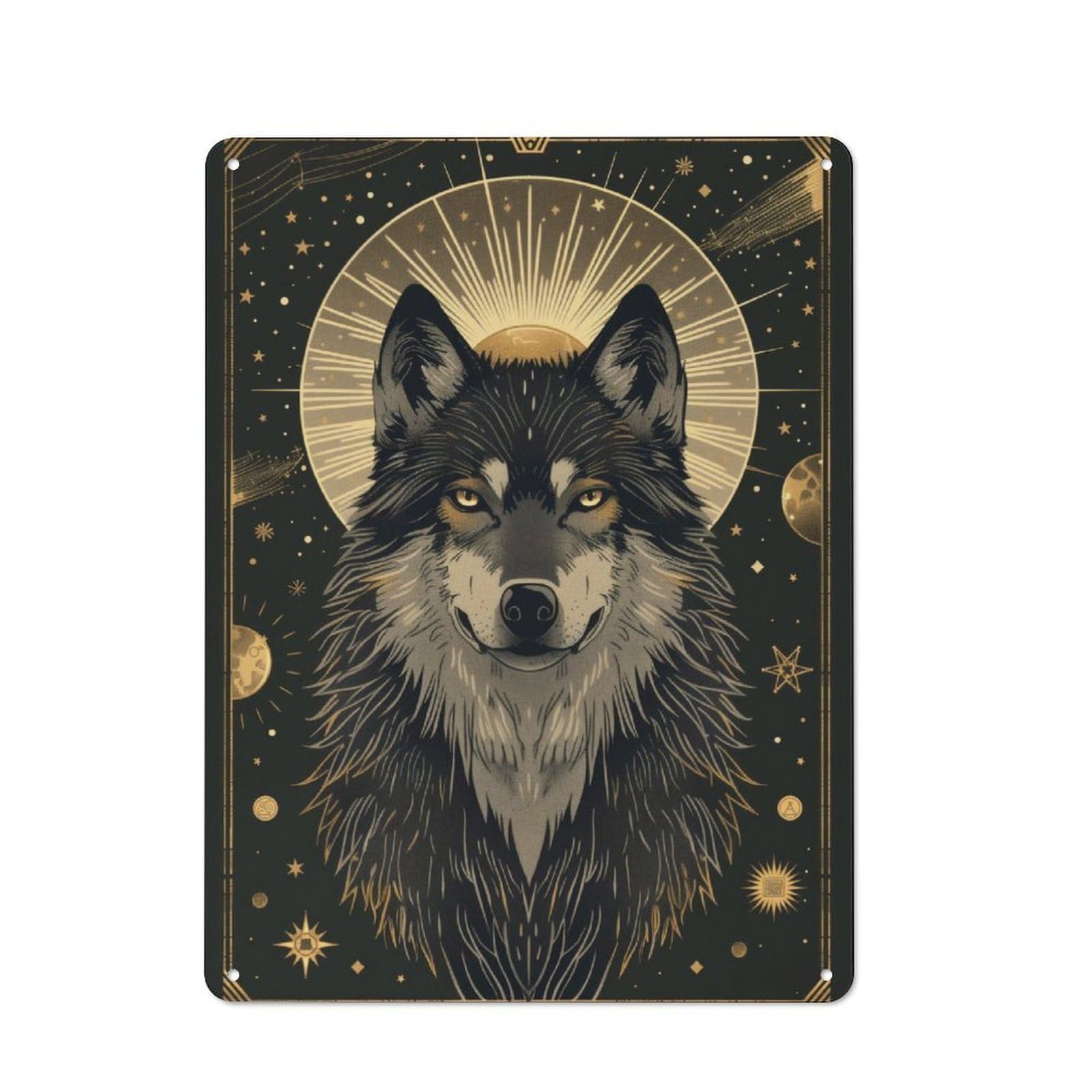 Junmoney Stellar Canine Metal Sign 40X30cm With For Home Bar Wall, Rustic Decor, For Collectors Decorating Home Bars And Entertaining Spaces