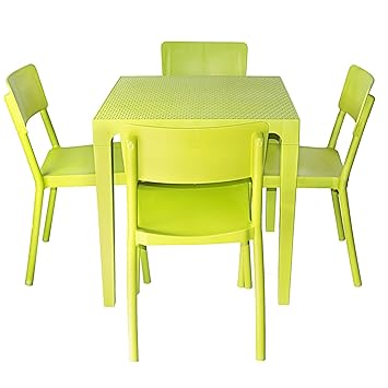 cello plastic 4 seater dining set