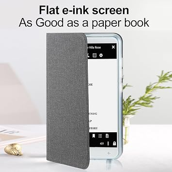 GOWENIC EInk ePaperタブレット Paperwhite 電子書籍リーダー メモ取り用デジタルノートブック 描画用紙 グラフィックメモ帳 ペンとケース付き HDインクレス静電容量式スクリーン電子書籍リーダー