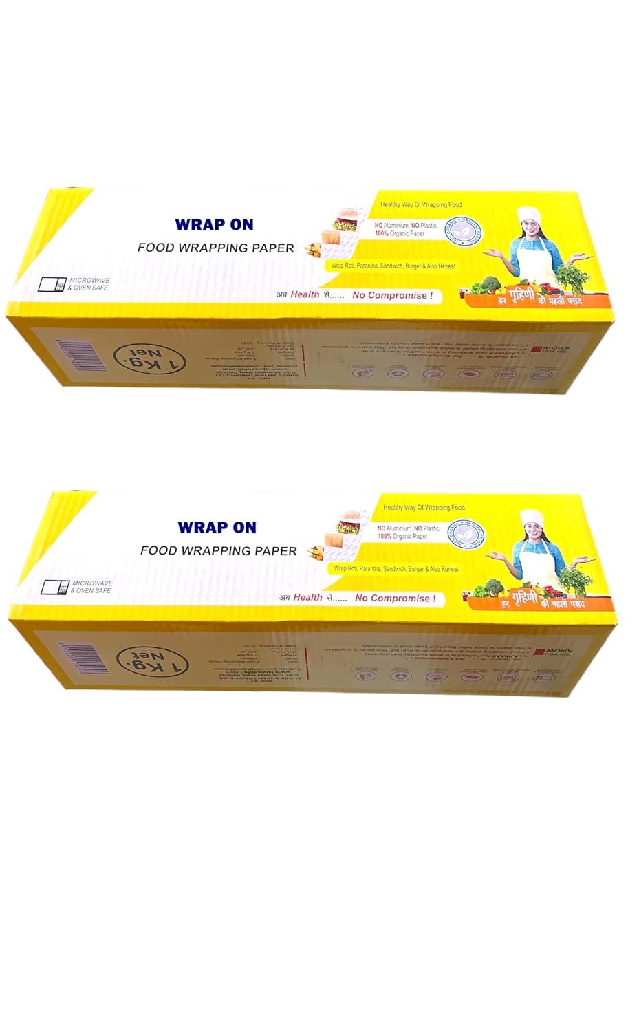 Buy Wrap On Butter Paper Roll for Roti 1 kg Net, Extra Premium, Perfect