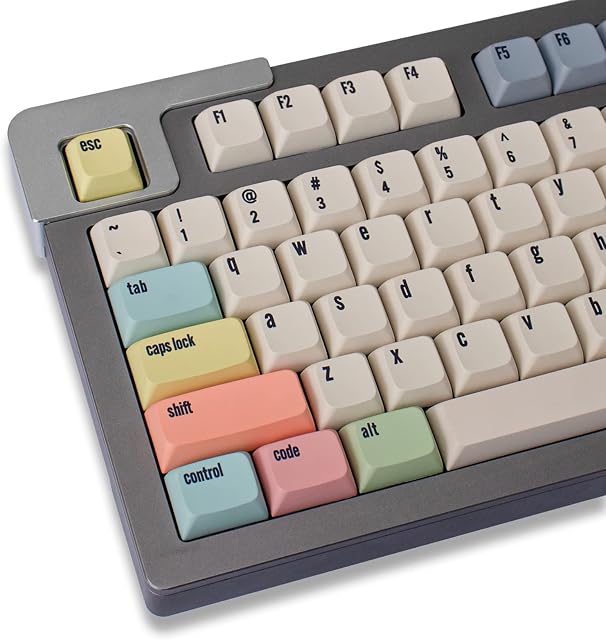 PBT Keycaps 129 Keys XDA Profile Dye-Sub Personalized Canvas Keycap Set Compatible 61/64/68 Mechanical Gaming Keyboard