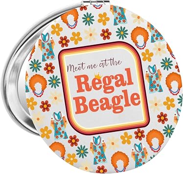 FAADBUK Mrs Roper Gift Mrs Roper Fan Gift Company TV Show Gift Mrs Roper Pocket Mirror for Her Meet Me at Mirror