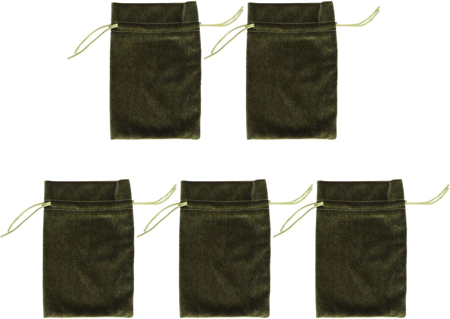 Dice Storage Bag 5PCS Package Mini Velvet Soft Bag with Drawstring (Purple)