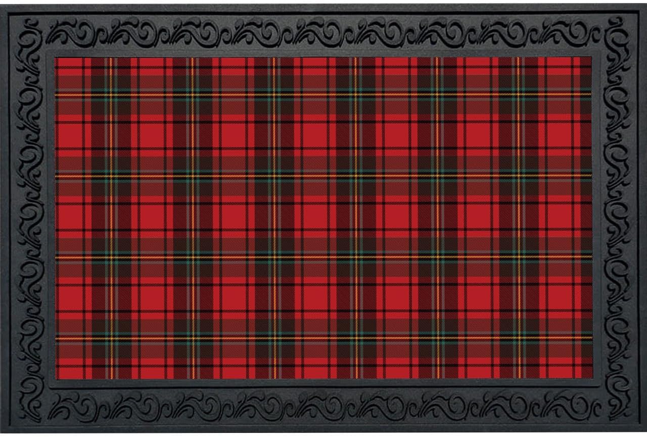 Briarwood Lane Holiday Plaid Doormat