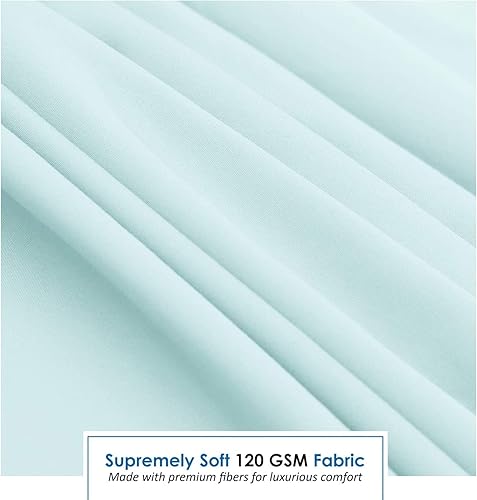 Miniatura 3 de Juego de sábanas - Mantente en forma en el colchón con correas elásticas en las esquinas - Individual, azul claro