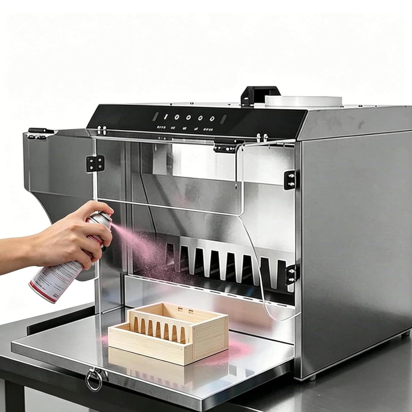 Kompletny zestaw kabiny lakierniczej do aerografu kabina wodna z systemem odciągu i filtrami (przepływ wody 2200 l/h, konstrukcja pyłoszczelna) narzędzie do hobby i prac ręcznych