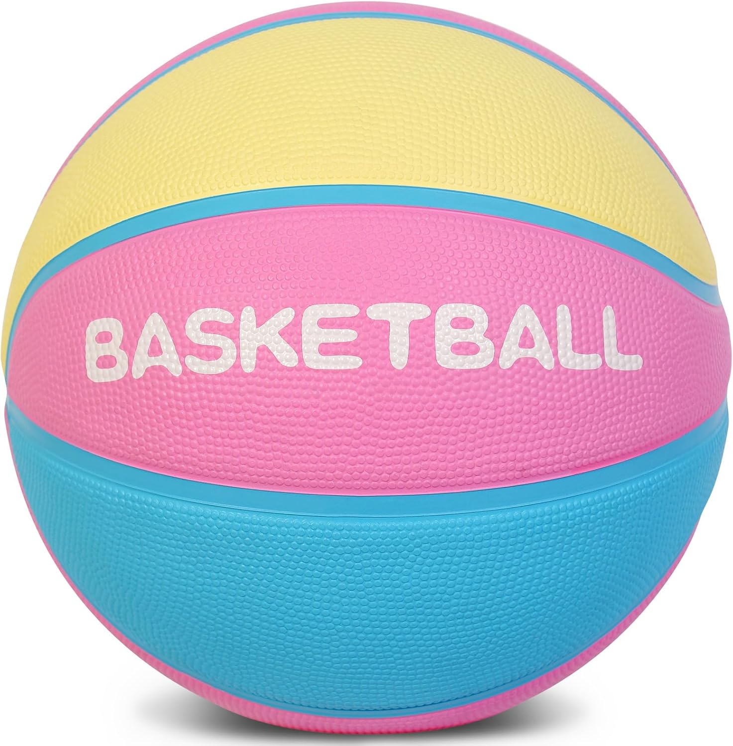 Kids Youth Adult Size 3/4/5/6/7 Basketball Thickened Rubber Outdoor Colorful 22/25.5/27.5/28.5/29.5" for Play Game Gifts (Deflated)