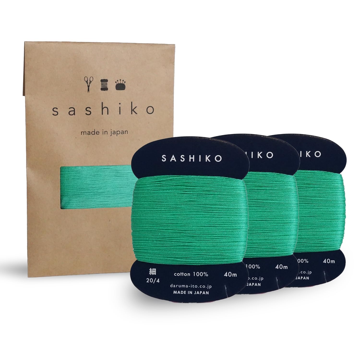 Daruma Sashiko Thread Rolls - Beginner Kits -31