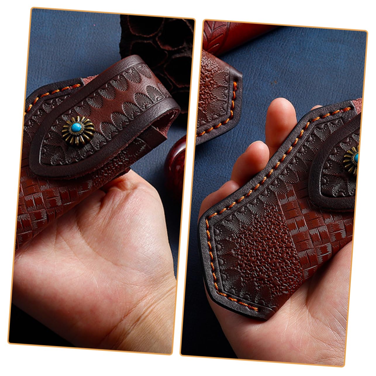Alipis 5 Piezas de Cuchillo de Cuero de Funda de Cintura Portátil para de Chef Protector de Cutter Diseño Práctico y Duradero