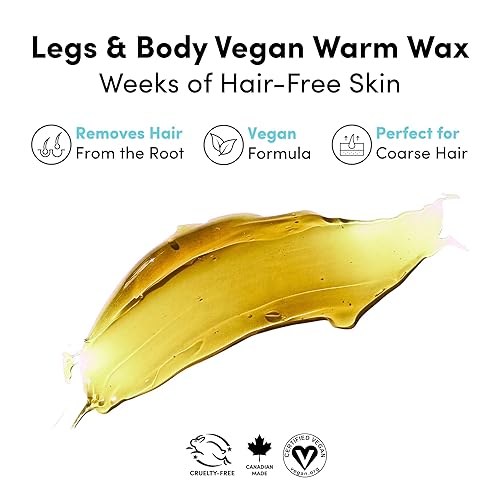 Miniatura 4 de Parissa Microwavable Warm Wax Kit Vegan, Salon-Quality Formula for Coarse Hair on Legs & Body 5 fl oz (150 ml)