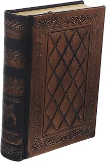 NUOBESTY Caderno Vintage Cadernos Em Branco Diários De Couro Capa Em Relevo Agenda Agenda Capa De Couro Pu Caderno Calendário Revista A Lista Única Agenda Viagem Diário Em Branco