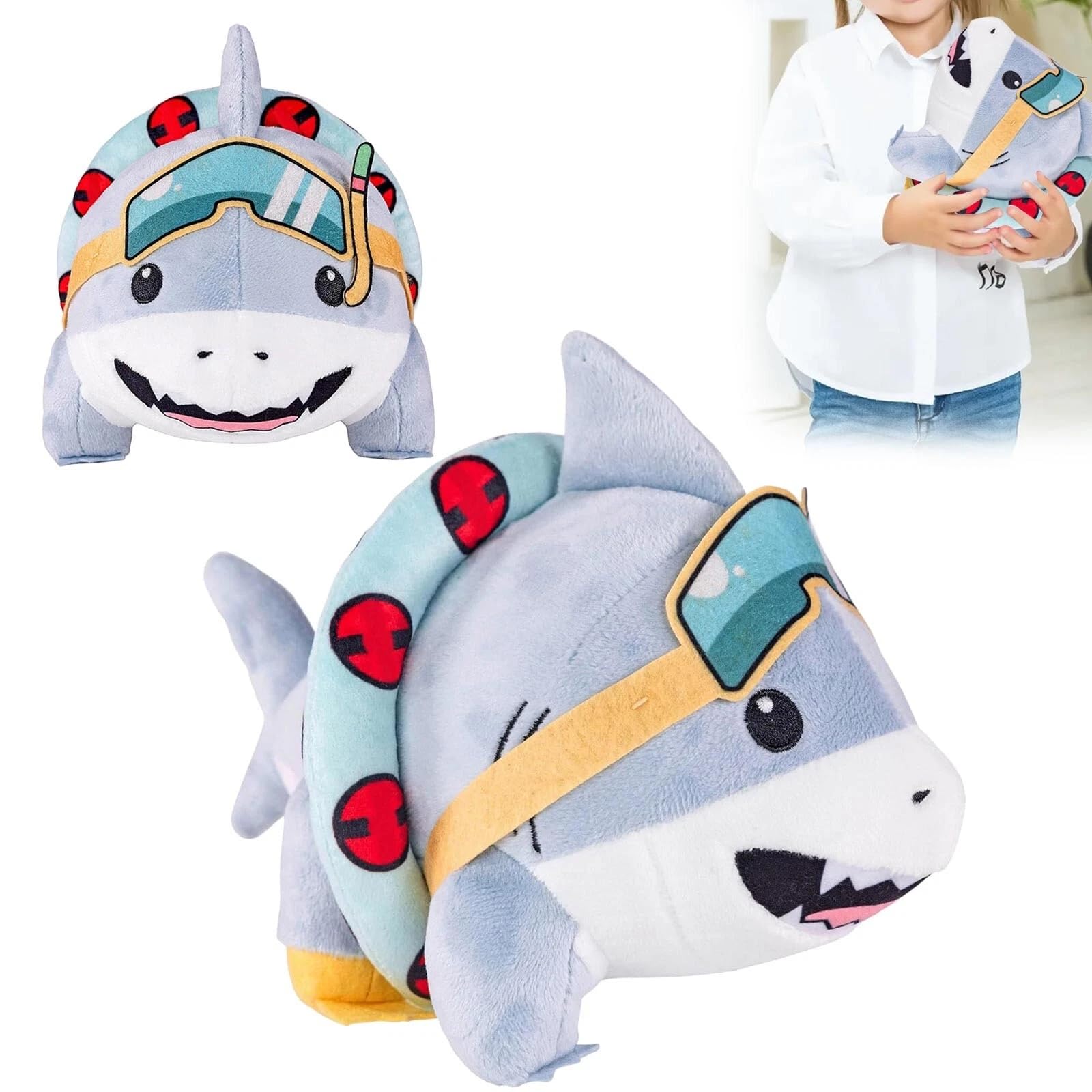 自作ぬいぐるみ・サメの男の子 Amazon.co.jp: GALAXY GLOW かわいいランドシャークぬいぐるみ 9.8