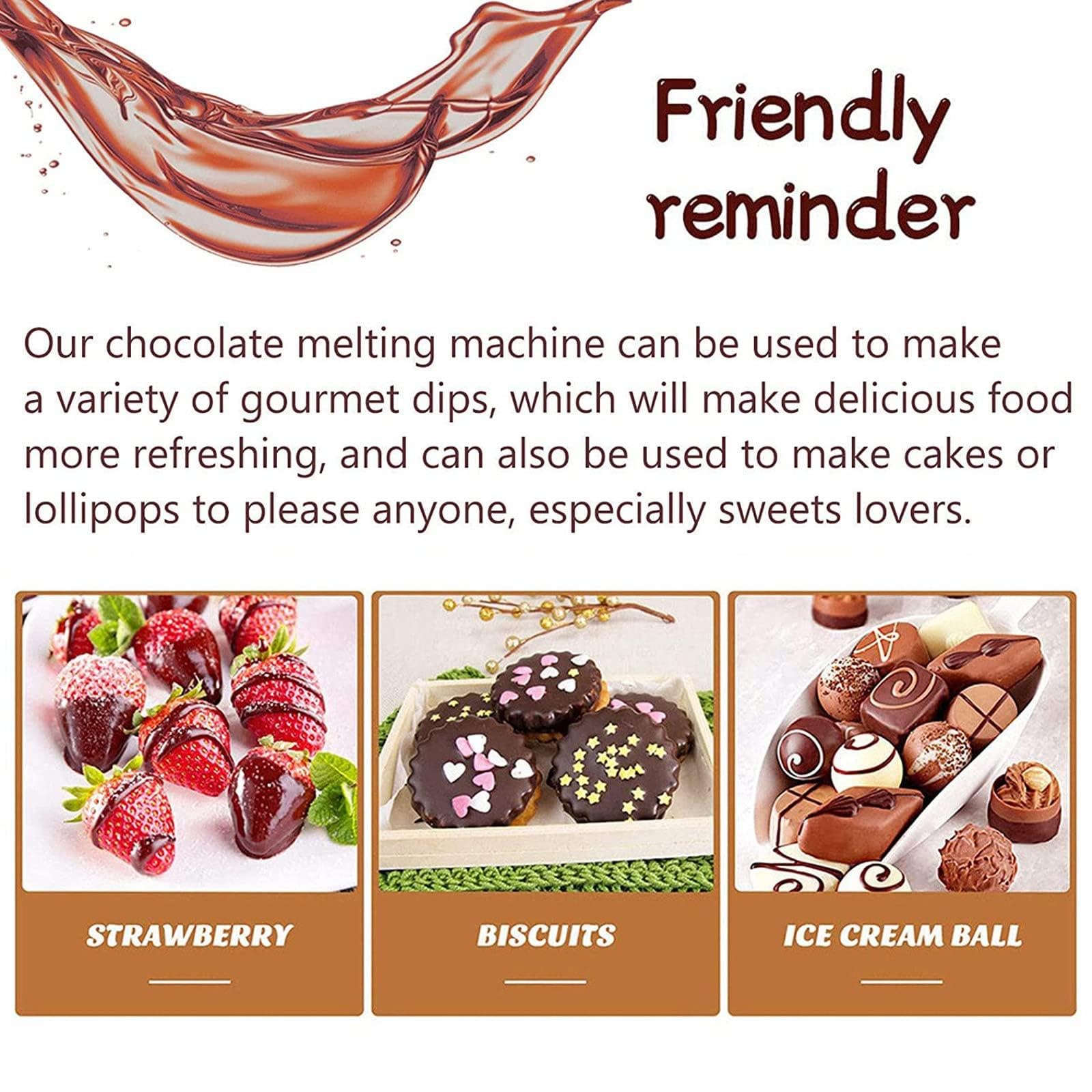 Electric Chocolate Warmer Melting Pot, Aluminum Removable Pot Candy Melting Machine, Temperature Setting & 600ML Capacity, For Melting Wax Beans, Butter, Cheese, Caramel, 100W