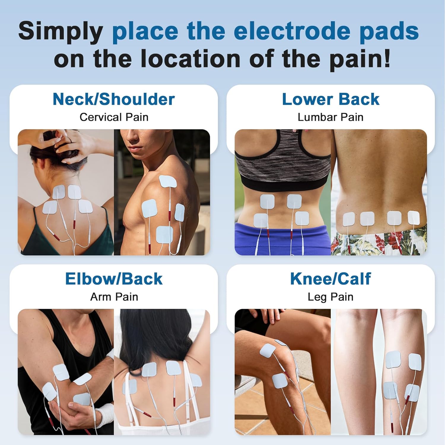 TENS Unit EMS Muscle Stimulator for Pain Relief, 4-in-1 TENS & EMS & Relax & DIY, 4-Channel 60 Modes 30 Intensity with Upgraded Color Screen for Back, Neck, Shoulder, Sciatica - Image 7