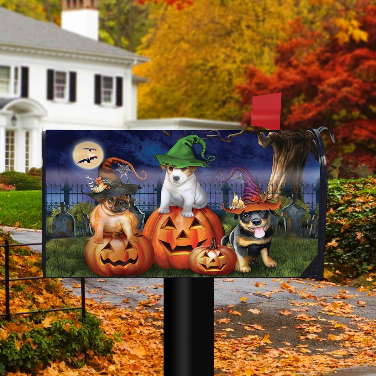Briarwood Lane Spooky Pups Halloween Mailbox Cover - Standard Size