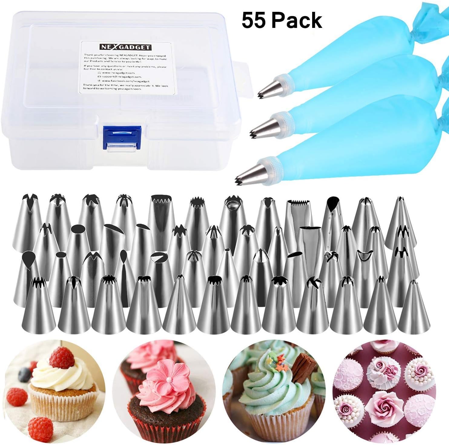 set di ugelli con siliconi riutilizzabili