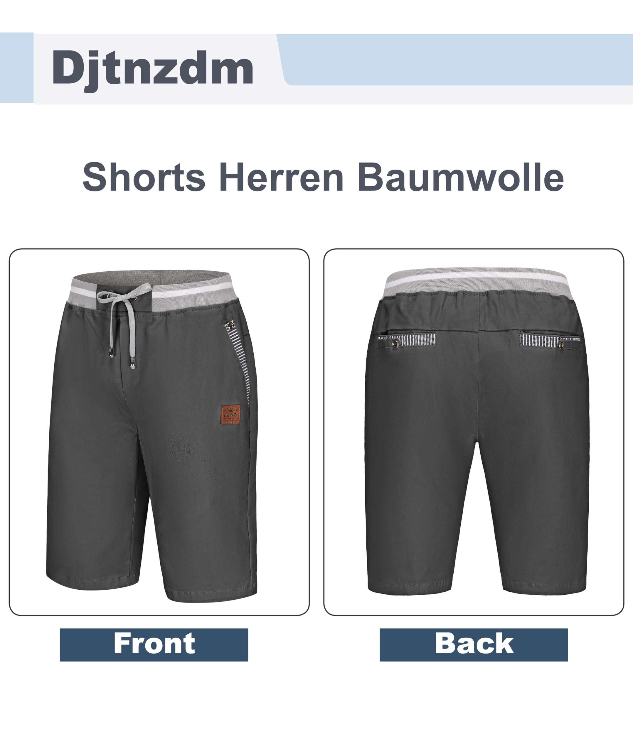 Djtnzdm Bermuda Cargo Estivi Pantaloncini Bermuda Uomo Cotone Lavoro Casual Sportivi Pantaloni Corti Golf Shorts Uomo