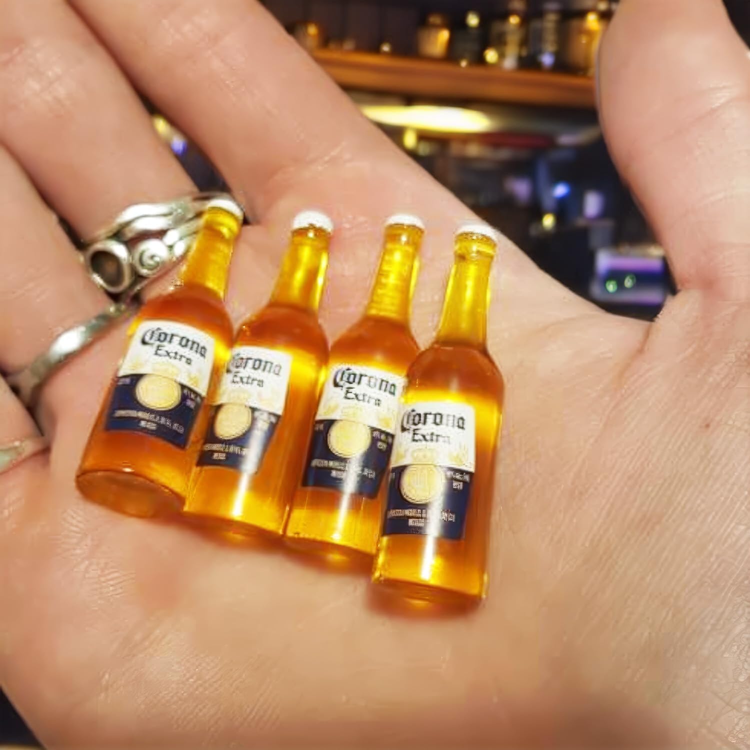 10Pcs Fake Beer Bottle,Mini Realistic Beers, Miniature Supplies,Bow Accessories, Cellphone Cabochons Decoden,Food Props, Fake Bake. image 5