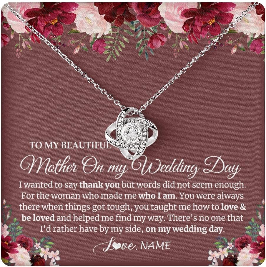 Yametee Personalized To My Mommy Necklace Heart Feet Baby First Time for Pregnant Mom Happy 1st Mothers Day Customized Gift Box and Message Card