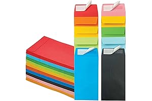 100 Colored Envelopes for Money