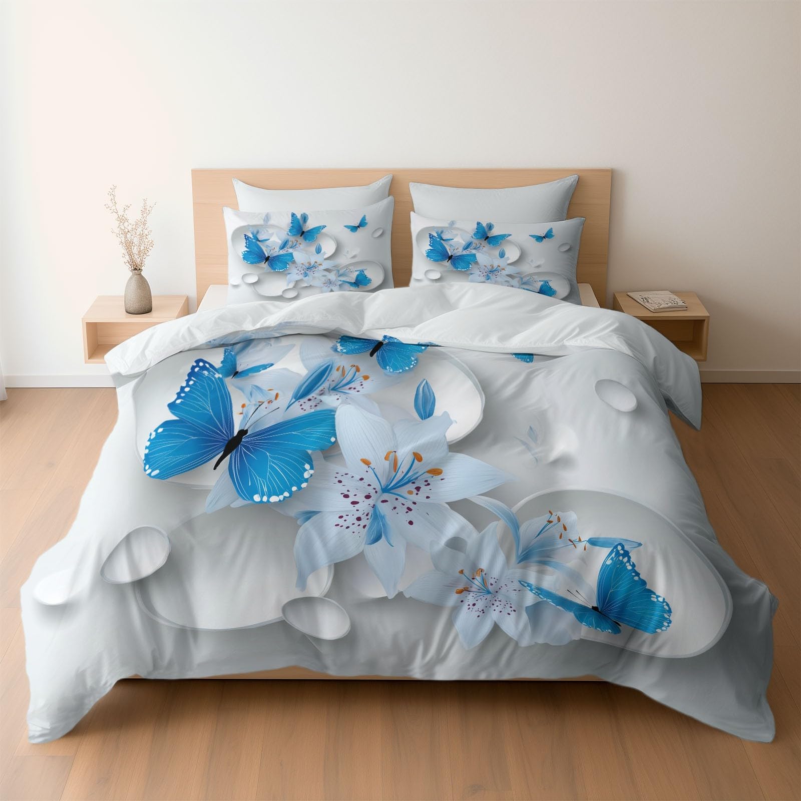 Housse de couette 200 x 200 cm hypoallergénique et douce pour éliminer l'inconfort nocturne