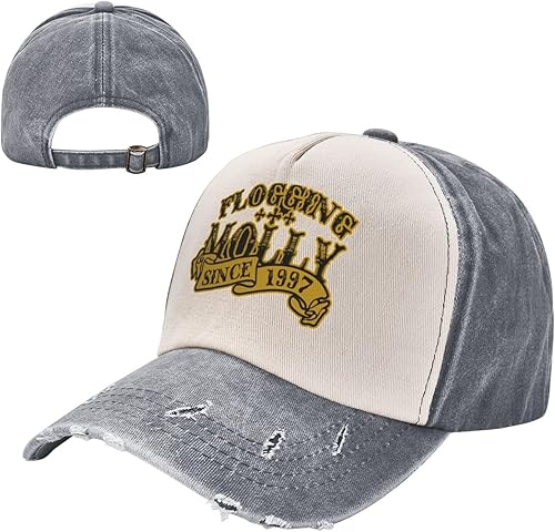 Mans - Gorra de béisbol para mujer, estilo vintage, lavada, desgastada, para festival de música