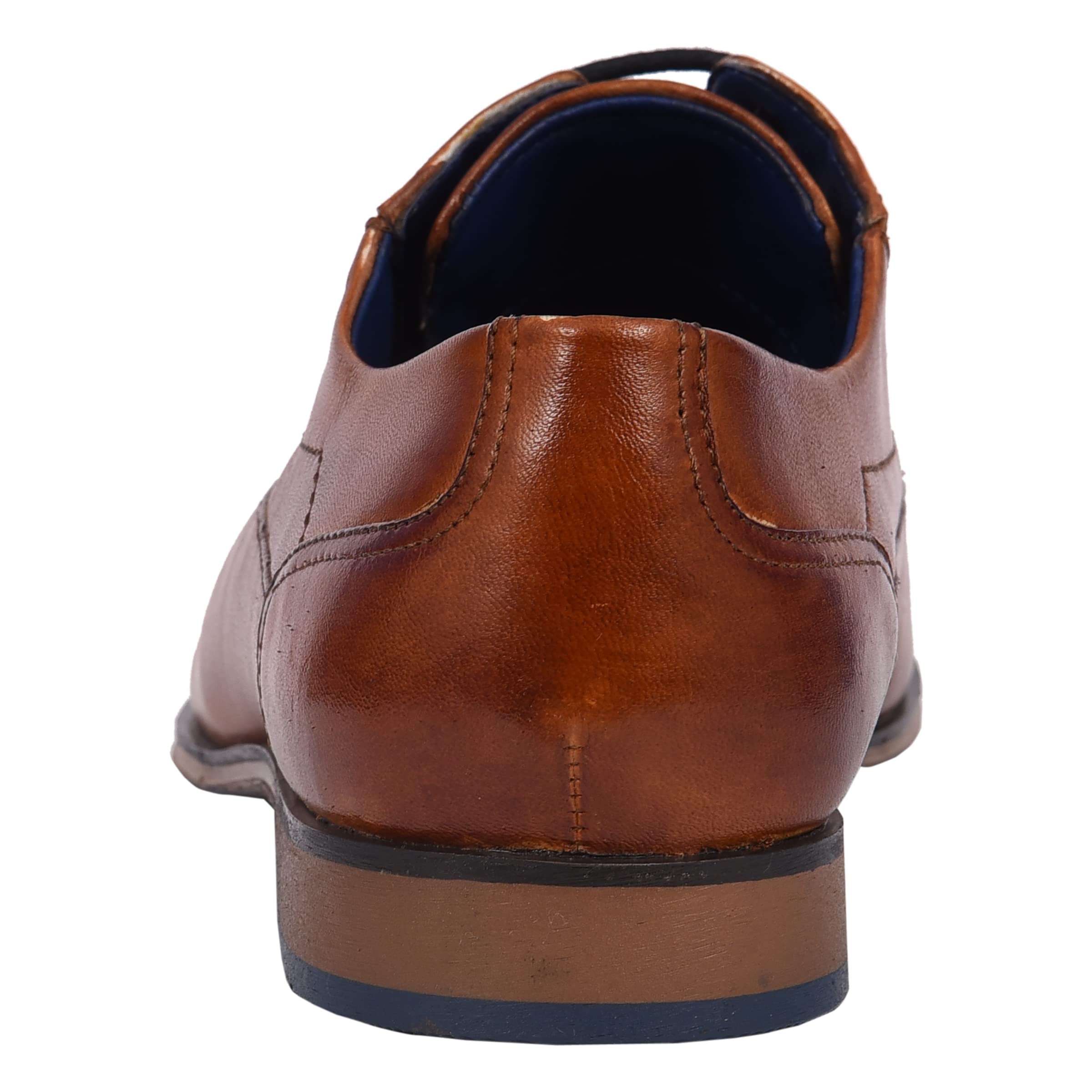 Bugatti Herren Business Halbschuh aus Leder, Derby mit Gummizug und Parallelnaht