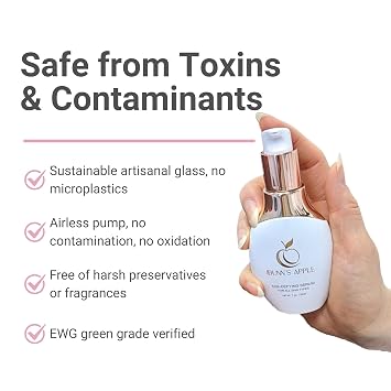 Idunn's Apple Age-Defying Serum, 1st Ever AKG Anti-Aging Facial Skincare, Vitamin C, Hyaluronic Acid, Alpha ketoglutarate, Antioxidants, Boost Collagen, Reduce Wrinkles, Hydrate Skin, Premium 1oz Pump