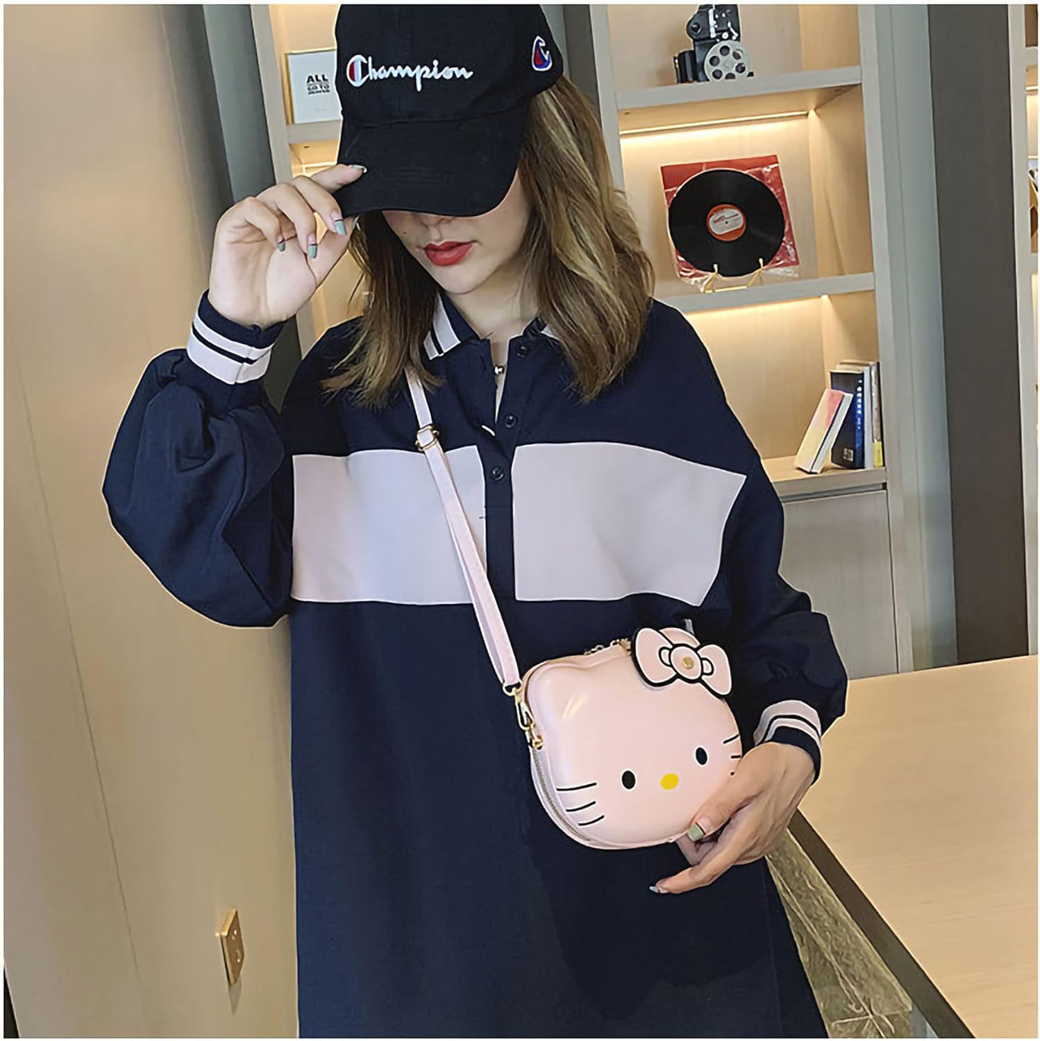 Kawaii Pink Cat Purse, cute cat purse,Cute Crossbody Bag, Kawaii Wallet, cute wallet, Kawaii Crossbody Bag for child girls women - Image 5