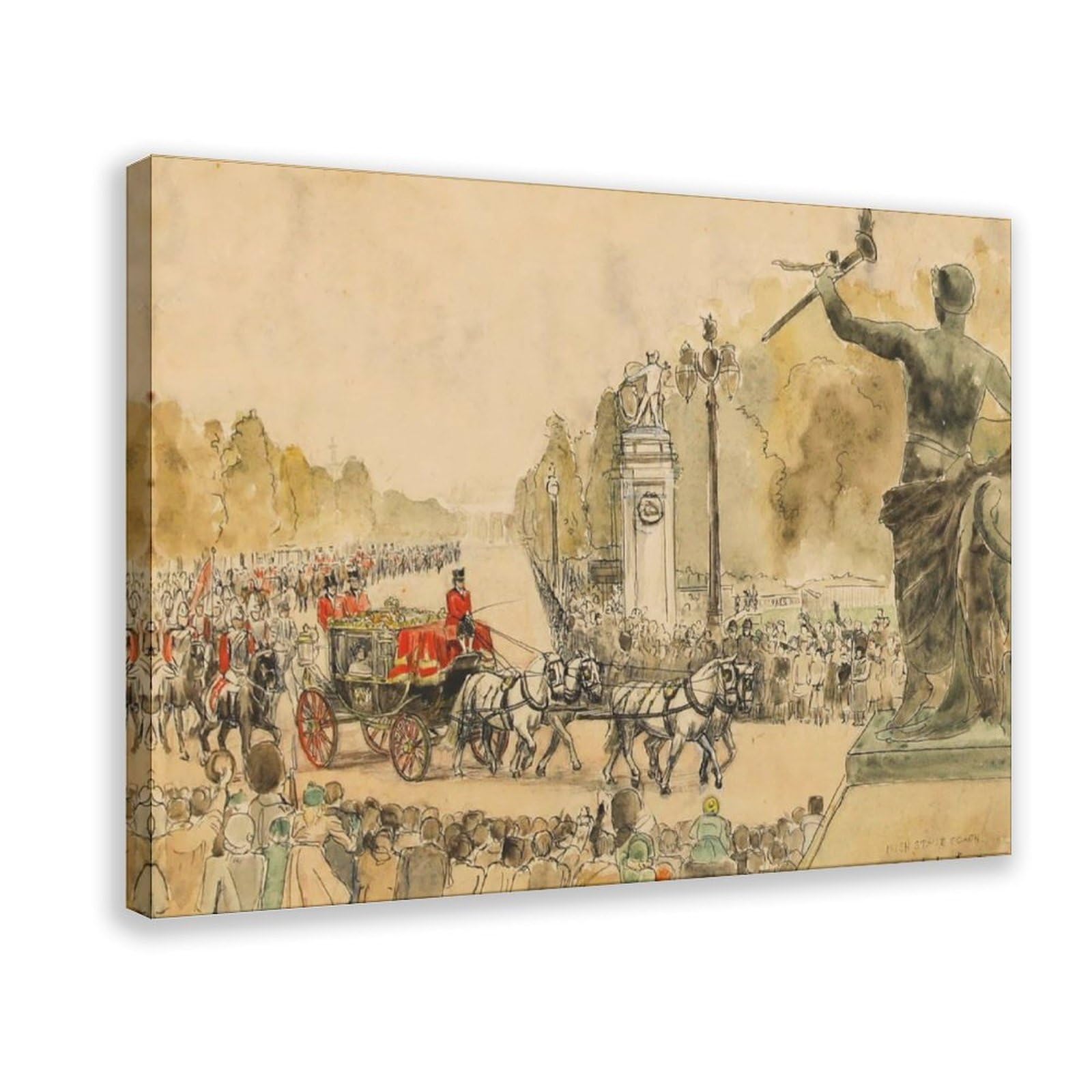 ANFOTCM Marjorie Sherlock (1897 płótno sztuka ścienna wydruk plakat do domu szkoły biura dekoracja 20 x 30 cali (50 x 75 cm)