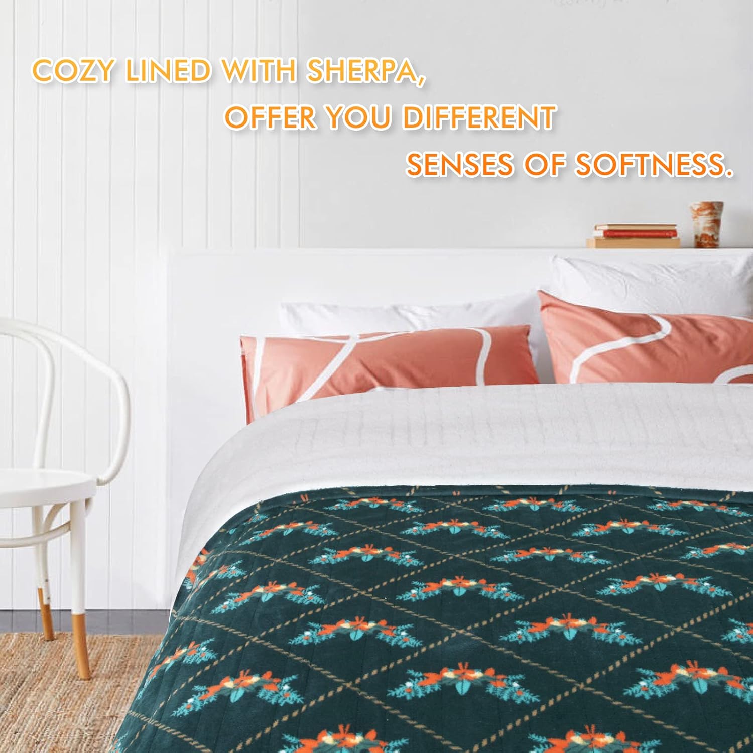 Review Ramesses Electric Blanket Throw, Single Control with 10 Heating