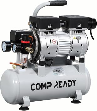 2 Gallon Portable Air Compressor 0.75HP 1.7 CFM@90PSI 60dB Ultra Quiet Oil Free Air Compressor for Tire Inflation Pneumatic Tool Spray Painting