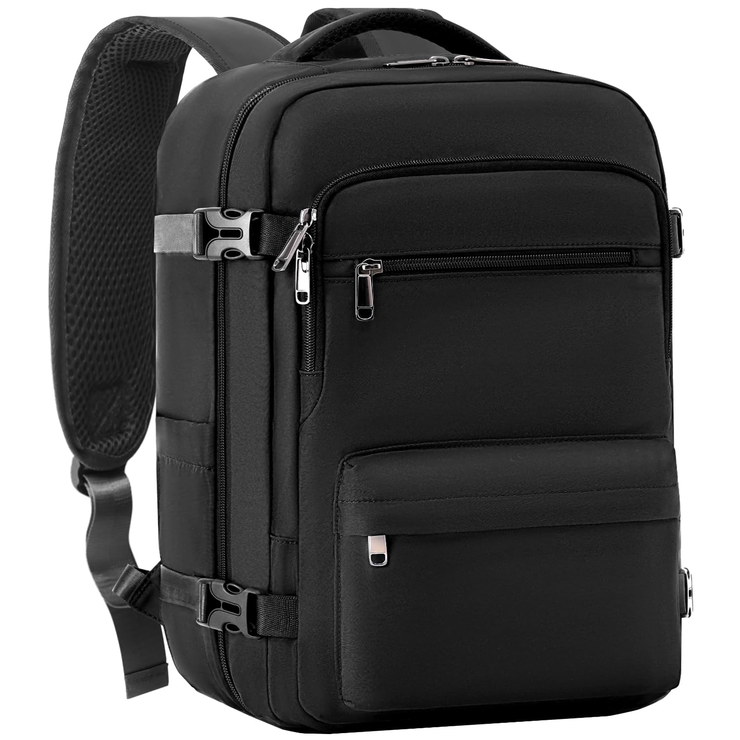 COOLIFE Vakuum Rucksack Handgepäck Ryanair 40x30x20 | Abnehmbarer Vakuumbeutel für großes Reisepacken, Laptop Rucksack 15.6 Zoll Für Outdoor und Studienreisen Damen Herren - Vacuum Koffer mit Pumpe