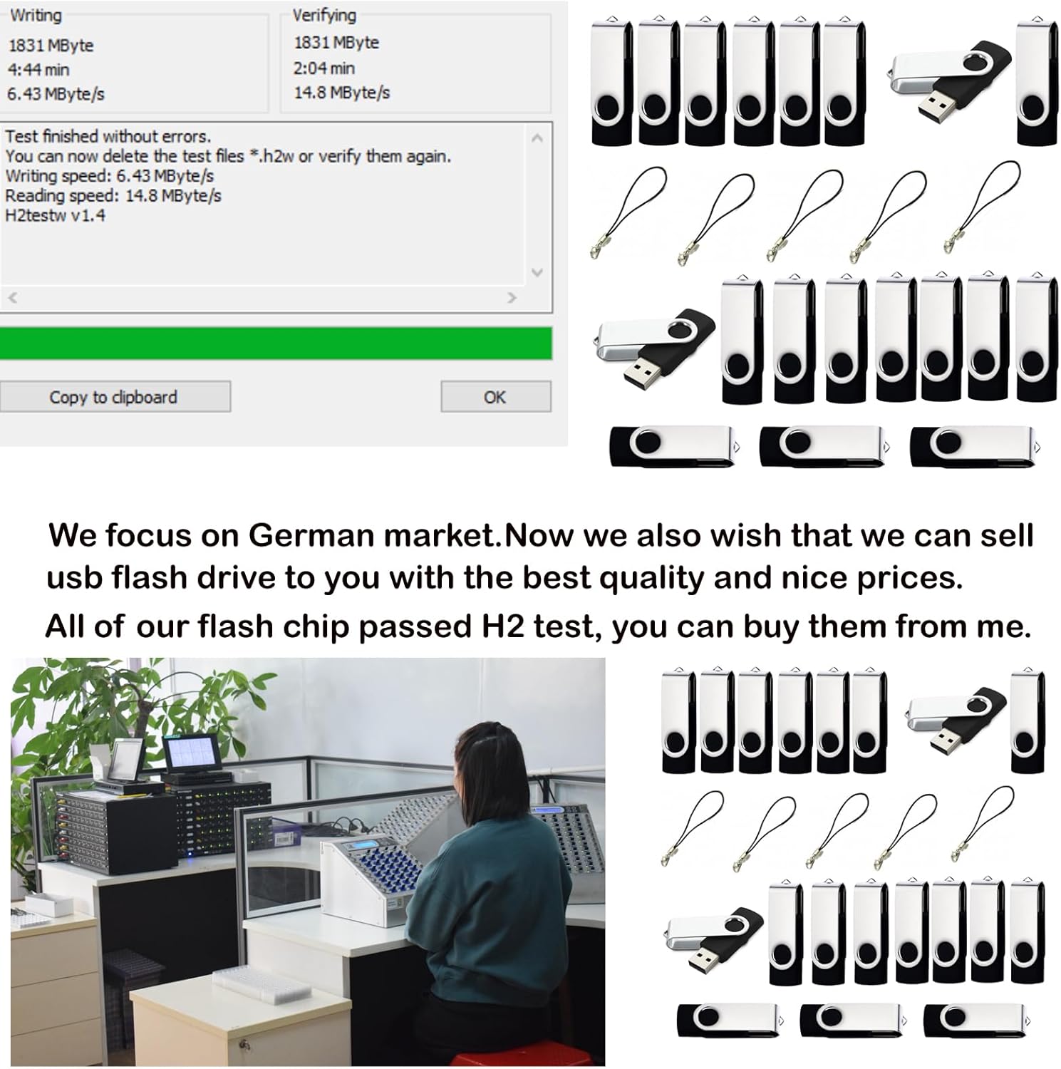 2GB USB Flash Drive 100 Pack USB2.0 Flash Drive 2GB 100 Pack Thumb Drive Bulk USB Flash Drives Thumb Drives Pen Drive USB Drive(Black, No Logo) - Image 3