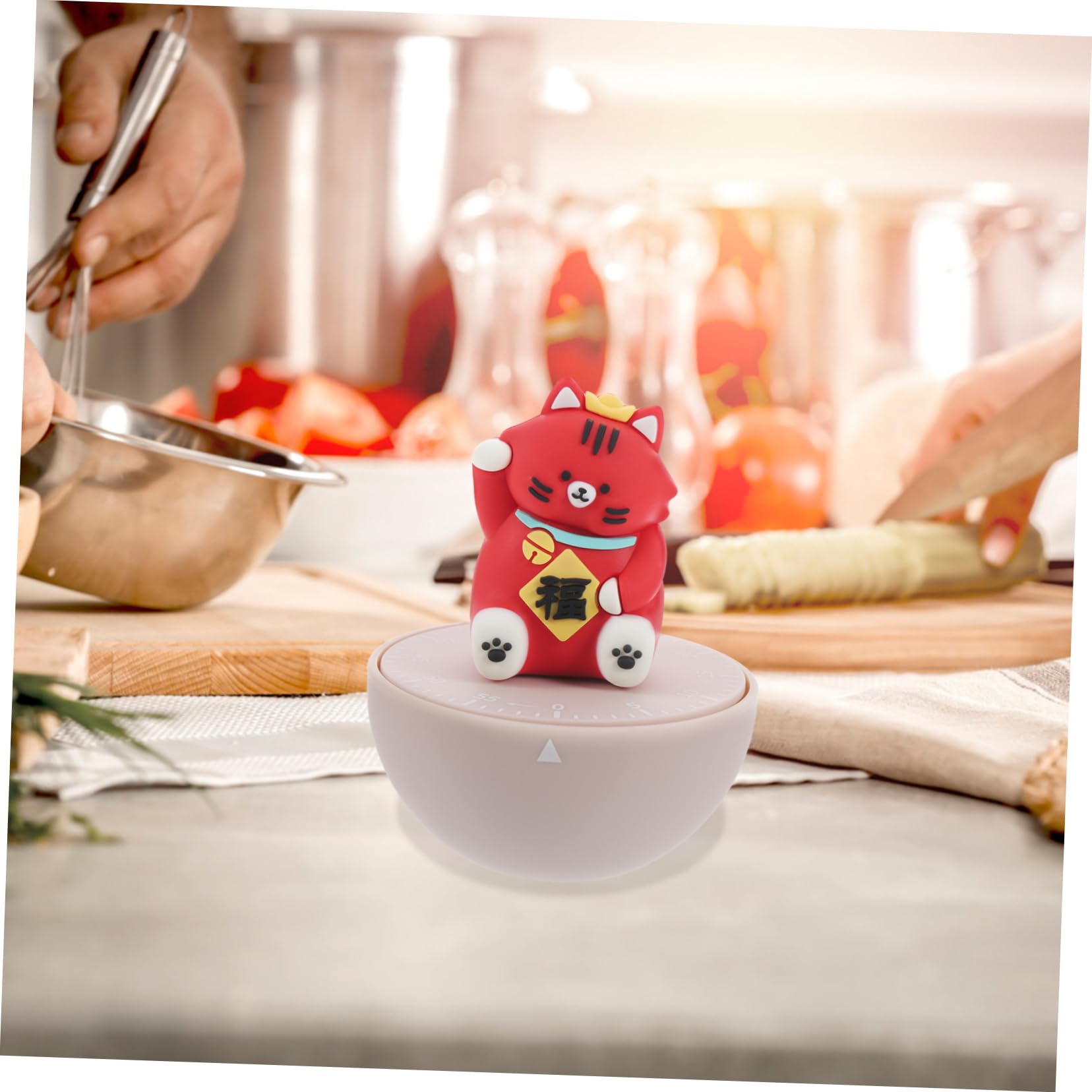 PRETYZOOM Timer Da Cucina Con Conto Alla Rovescia Meccanico Da 5 Pezzi Design A Forma Di Gatto Per La Cucina E La Gestione Del Tempo