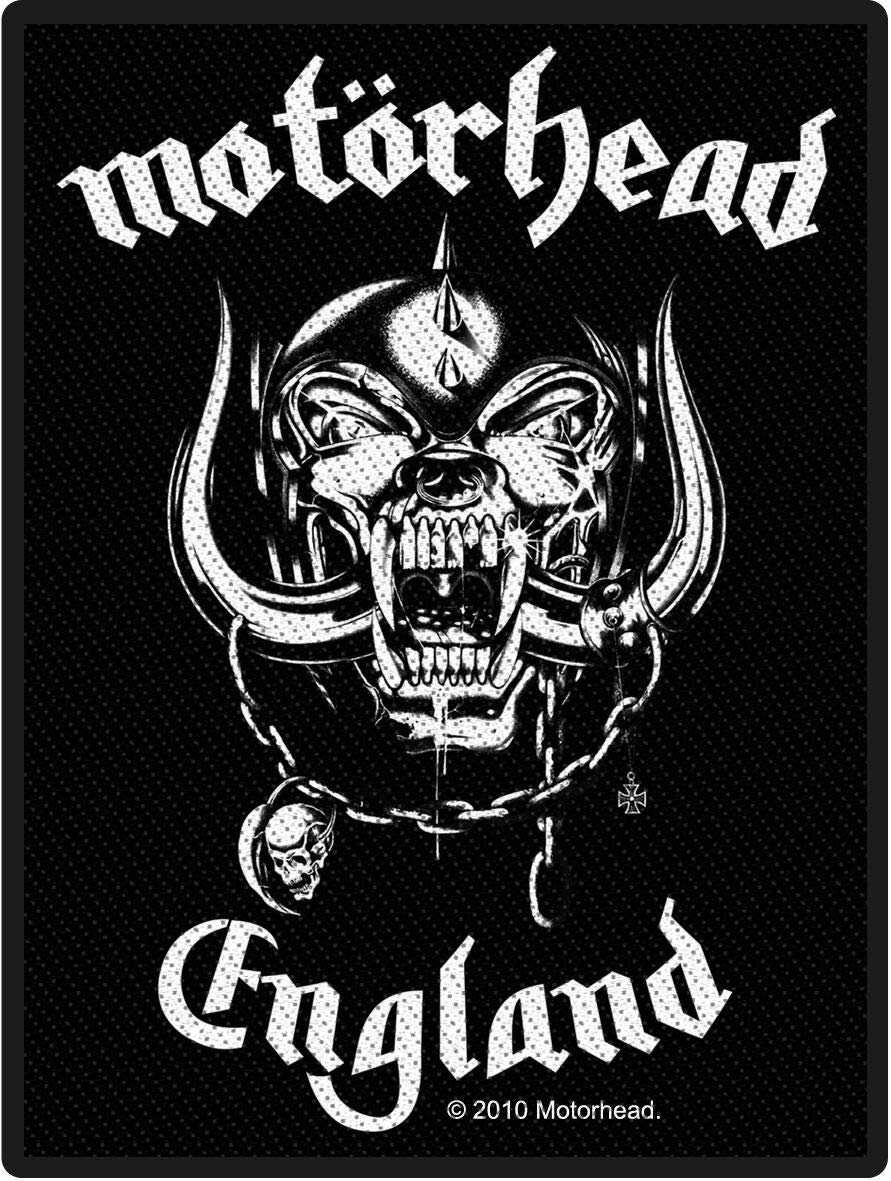 Motorhead Classic England Warpig Official New Black Iron On Patch
