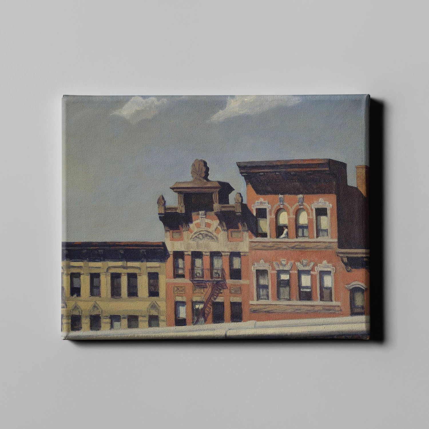 Toile de galerie Edward Hopper From Williamsburg Bridge par Spiffing Prints, format Medium