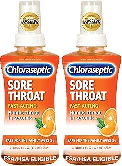- Sore Throat Spray, Citrus, 6 fl oz, 1 Bottle (Pack of 2)