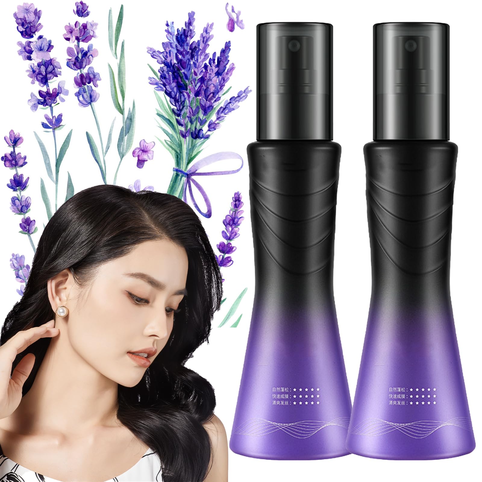 Leave in Refreshing Volume Non Sticky Spray for Hair Care, Leave-In Refreshing Volume Hair Spray, Leave-In Conditioning Spray for Hair Care (2pcs)