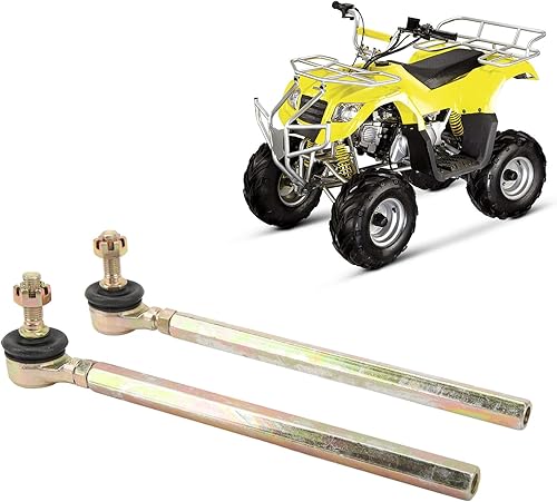 Miniatura 2 de Kit de juntas de cabeza esférica de barra de acoplamiento, 2 piezas M10 de 0.394 in, aleación de acero forjado, repuesto para mini quad ATV Kart de