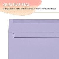 Vista 5 de Sobres de negocios, paquete de 120 sobres #10, 4 1/8 x 9 1/2 pulgadas, 6 colores pastel apagados