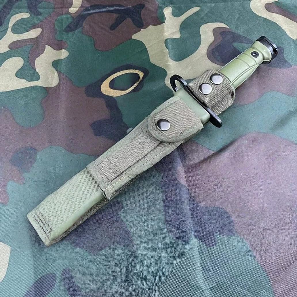 Generisch TEERMA AW8 - Integriertes geschmiedetes gerades Messer im Freien mit fester Klinge, Überlebensmesser, Perfektes Bushcraft Messer Outdoor,Jagdmesser