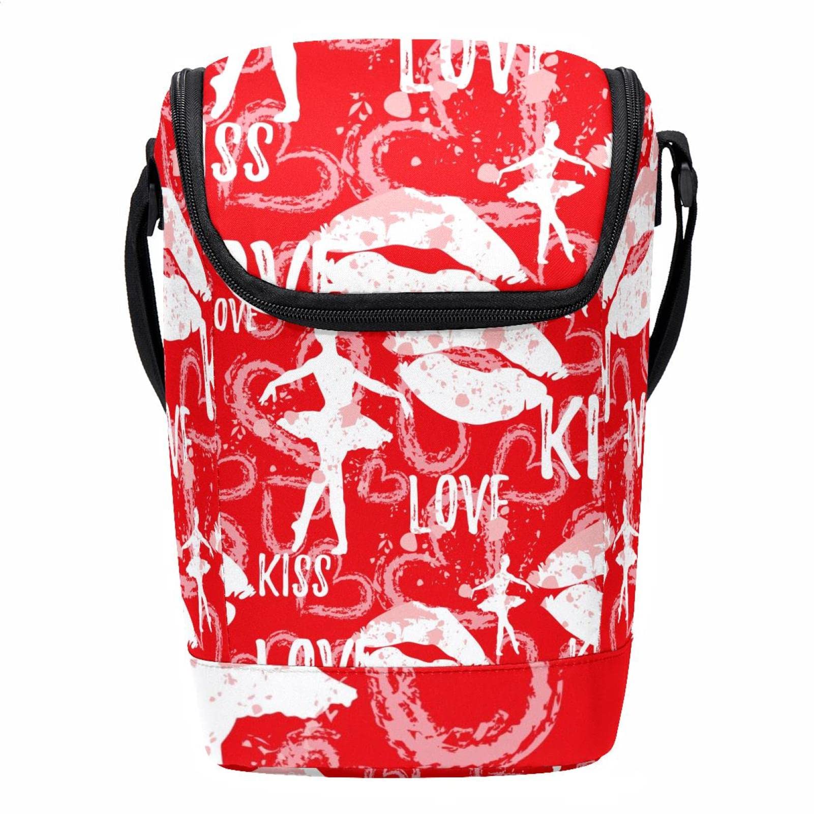 Bolsa de almuerzo de ballet portatil y ligera con diseno de bailarina para mujer y hombre