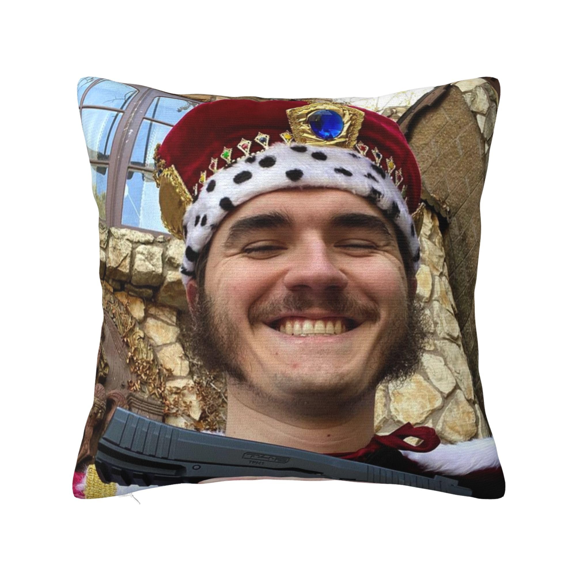 Ezkyztlw As Pic Johnathan J-Schlatt Schlatt Decorative Throw Pillow Covers For Sofa Couch Throw Pillow Cases Soft Cushion Case Square Cushion Cover For Living Room 20"X20"