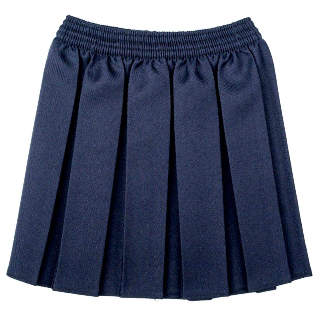 L S U Falda escolar para niñas, plisada, con cintura totalmente elástica, uniforme escolar para niños