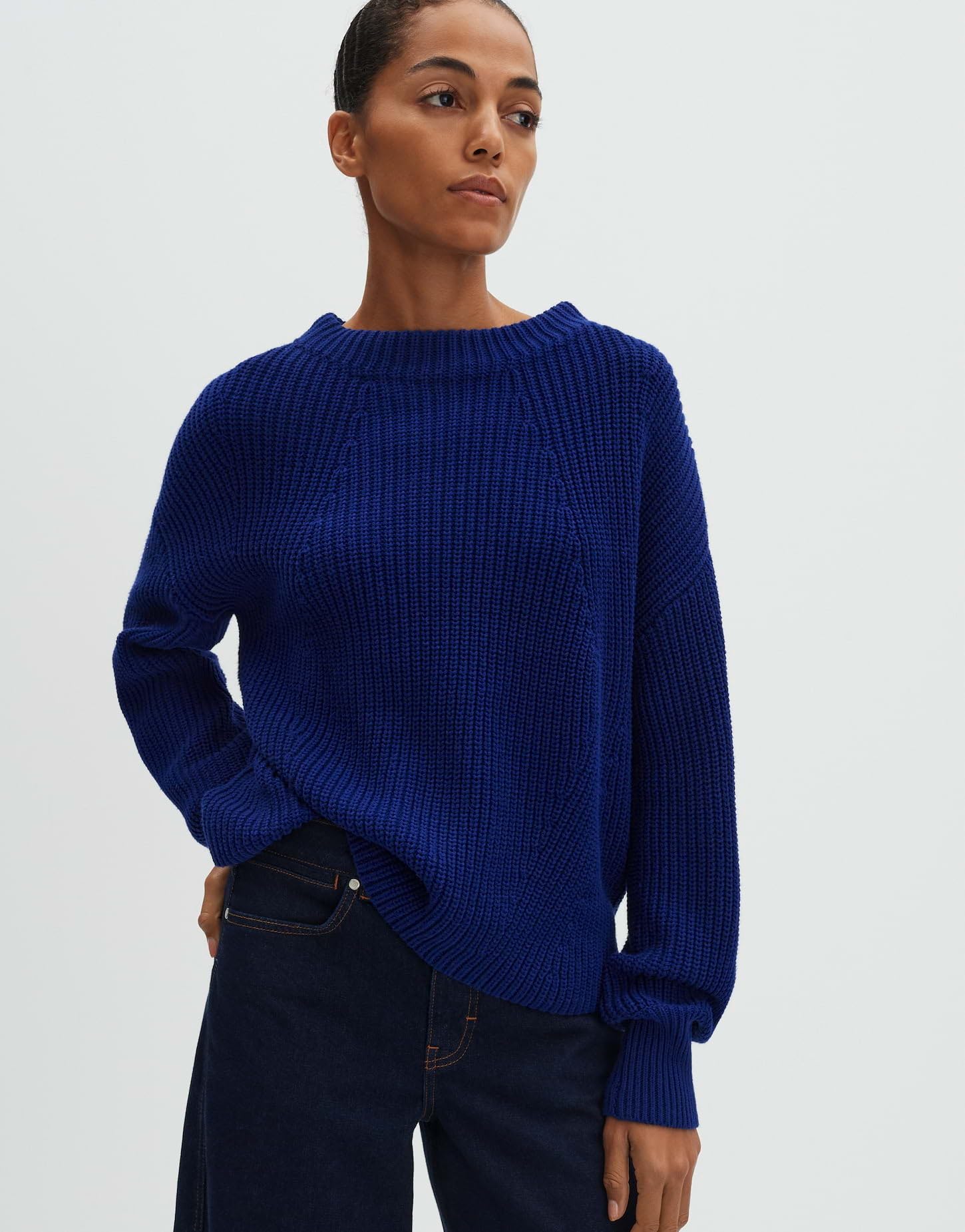 someday Damen Pullover | Tellina Texture Regular Strickpullover im Baumwollmix